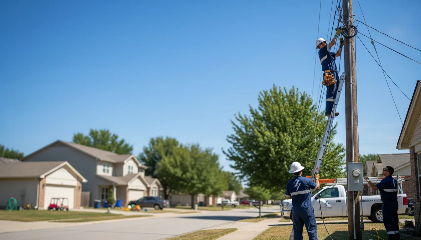 Residential electrician providing installation services in Scurry, TX